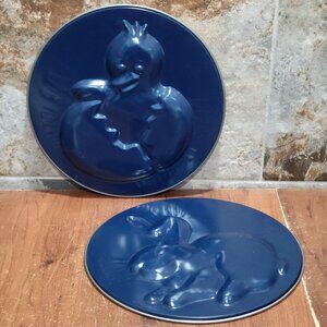 Vintage Aluminum Cake Pans Easter Themed Mold Designs Chick Hatching Rabbit